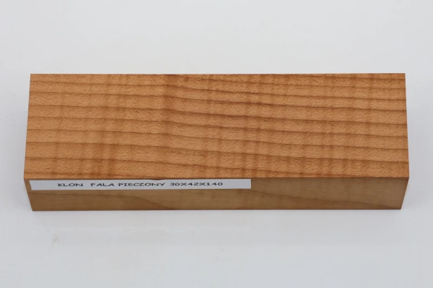 Klon pieczony fala Baked Maple Flame drewno na rękojeść noża wood for knife