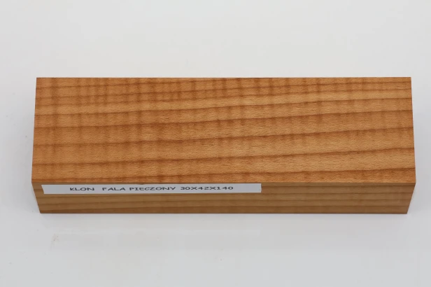 Klon pieczony fala Baked Maple Flame drewno na rękojeść noża wood for knife