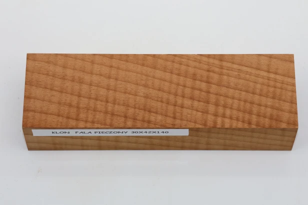 Klon pieczony fala Baked Maple Flame drewno na rękojeść noża wood for knife