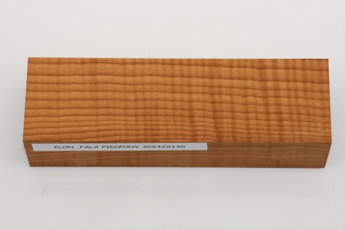 Klon pieczony fala Baked Maple Flame drewno na rękojeść noża wood for knife