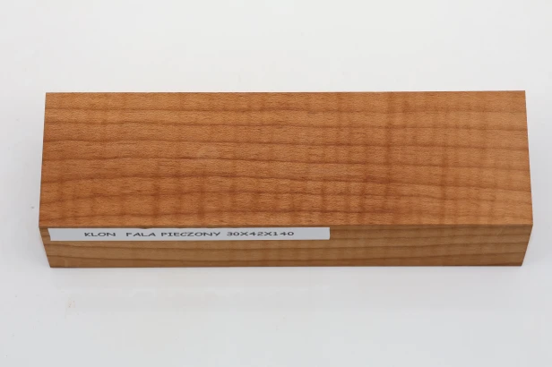 Klon pieczony fala Baked Maple Flame drewno na rękojeść noża wood for knife