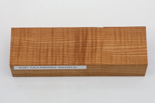Klon pieczony fala Baked Maple Flame drewno na rękojeść noża wood for knife