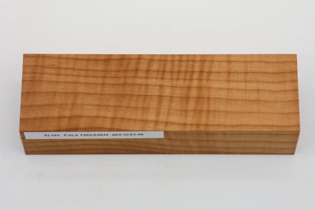Klon pieczony fala Baked Maple Flame drewno na rękojeść noża wood for knife
