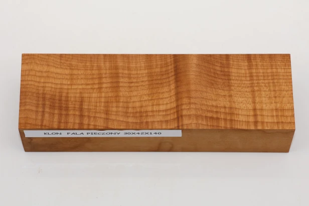 Klon pieczony fala Baked Maple Flame drewno na rękojeść noża wood for knife