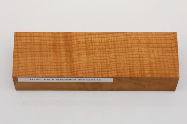 Klon pieczony fala Baked Maple Flame drewno na rękojeść noża wood for knife