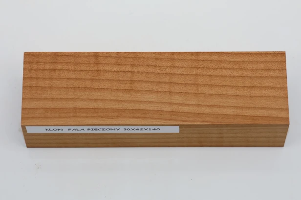 Klon pieczony fala Baked Maple Flame drewno na rękojeść noża wood for knife