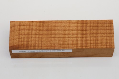 Klon pieczony fala Baked Maple Flame drewno na rękojeść noża wood for knife