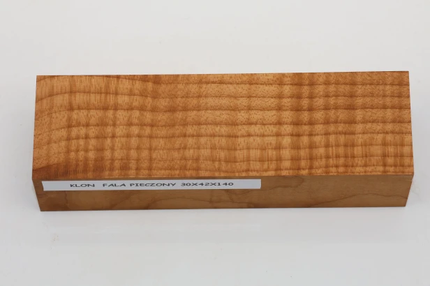 Klon pieczony fala Baked Maple Flame drewno na rękojeść noża wood for knife