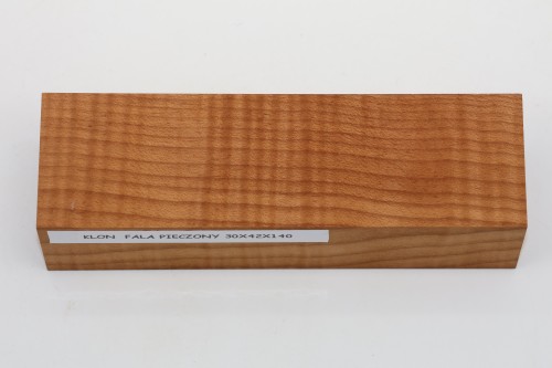 Klon pieczony fala Baked Maple Flame drewno na rękojeść noża wood for knife