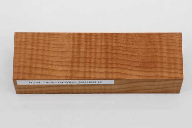 Klon pieczony fala Baked Maple Flame drewno na rękojeść noża wood for knife