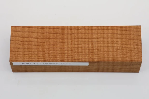 Klon pieczony fala Baked Maple Flame drewno na rękojeść noża wood for knife