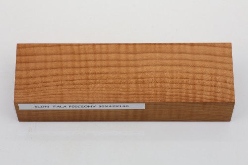 Klon pieczony fala Baked Maple Flame drewno na rękojeść noża wood for knife