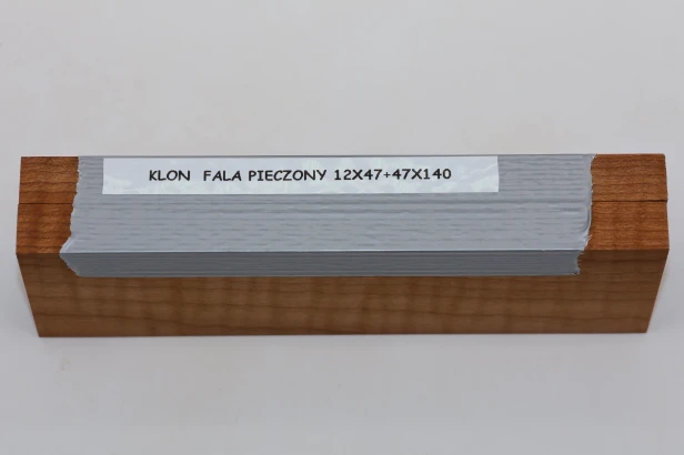 Klon pieczony fala Baked Maple Flame drewno na rękojeść noża okładki drewniane wood for knife