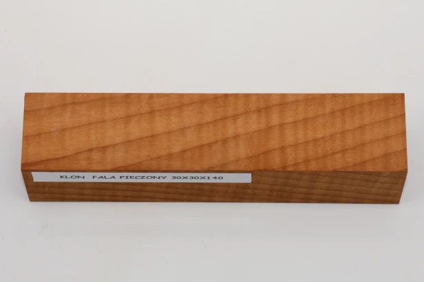 Klon pieczony fala Baked Maple Flame drewno na biżuterię wood for jewelry