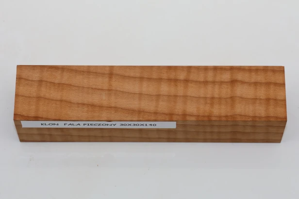 Klon pieczony fala Baked Maple Flame drewno na biżuterię wood for jewelry