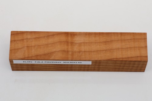 Klon pieczony fala Baked Maple Flame drewno na biżuterię wood for jewelry