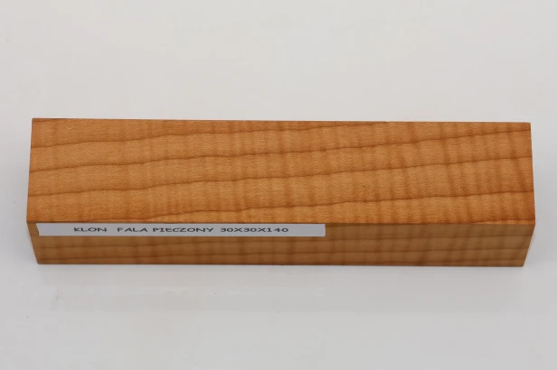 Klon pieczony fala Baked Maple Flame drewno na biżuterię wood for jewelry