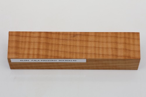 Klon pieczony fala Baked Maple Flame drewno na biżuterię wood for jewelry