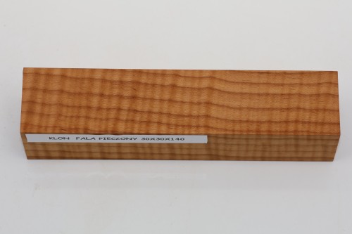 Klon pieczony fala Baked Maple Flame drewno na biżuterię wood for jewelry