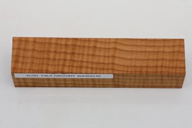 Klon pieczony fala Baked Maple Flame drewno na biżuterię wood for jewelry