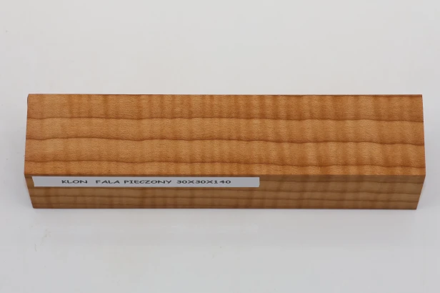 Klon pieczony fala Baked Maple Flame drewno na biżuterię wood for jewelry