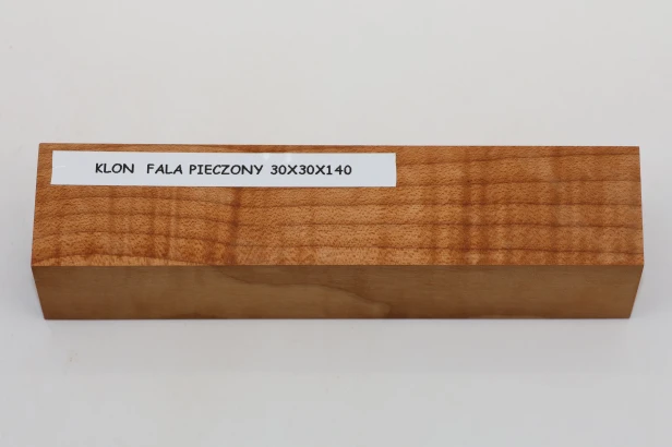 Klon pieczony fala Baked Maple Flame drewno na biżuterię wood for jewelry