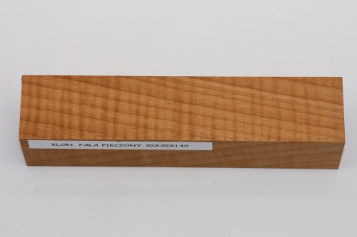 Klon pieczony fala Baked Maple Flame drewno na biżuterię wood for jewelry