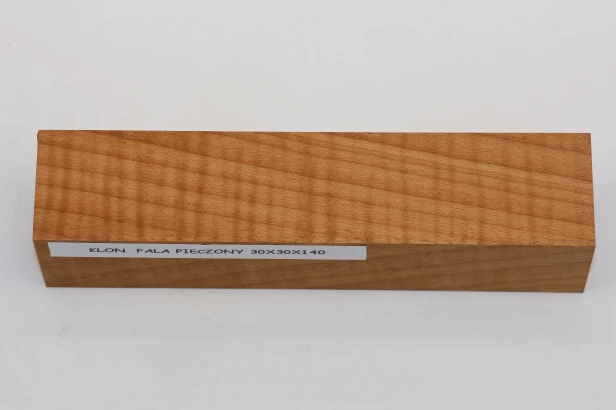 Klon pieczony fala Baked Maple Flame drewno na biżuterię wood for jewelry