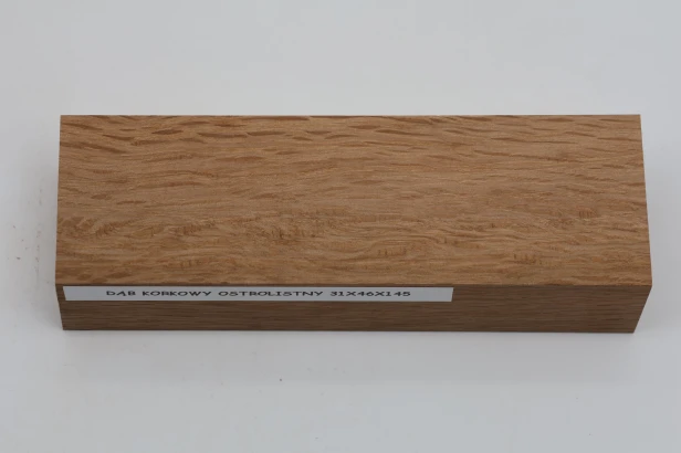 Dąb ostrolistny korkowy Holm Mediterranean Oak Cork drewno na rękojeść noża wood for knife