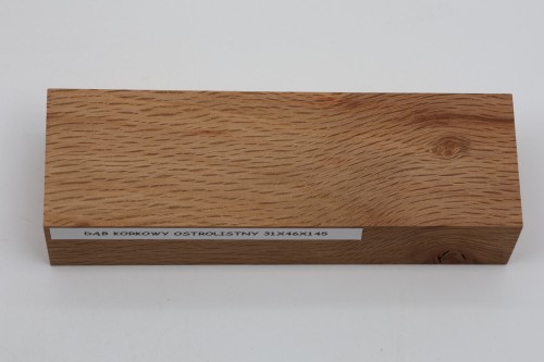 Dąb ostrolistny korkowy Holm Mediterranean Oak Cork drewno na rękojeść noża wood for knife