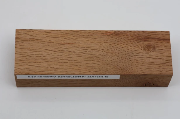 Dąb ostrolistny korkowy Holm Mediterranean Oak Cork drewno na rękojeść noża wood for knife