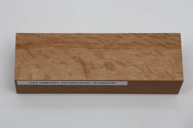 Dąb ostrolistny korkowy Holm Mediterranean Oak Cork drewno na rękojeść noża wood for knife