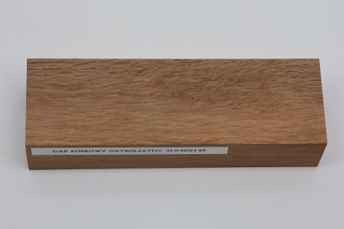 Dąb ostrolistny korkowy Holm Mediterranean Oak Cork drewno na rękojeść noża wood for knife