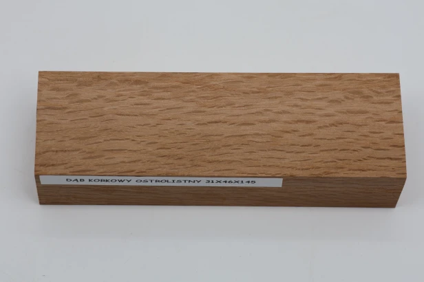 Dąb ostrolistny korkowy Holm Mediterranean Oak Cork drewno na rękojeść noża wood for knife
