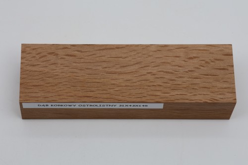 Dąb ostrolistny korkowy Holm Mediterranean Oak Cork drewno na rękojeść noża wood for knife