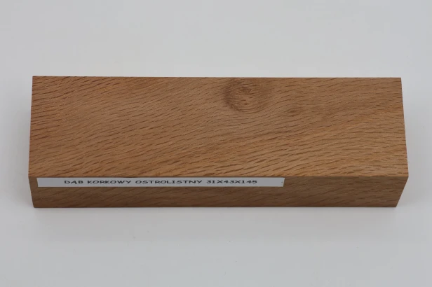 Dąb ostrolistny korkowy Holm Mediterranean Oak Cork drewno na rękojeść noża wood for knife