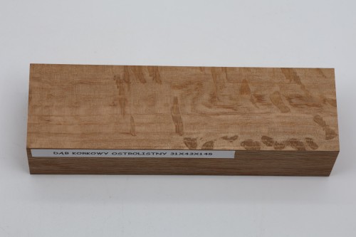 Dąb ostrolistny korkowy Holm Mediterranean Oak Cork drewno na rękojeść noża wood for knife