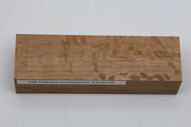 Dąb ostrolistny korkowy Holm Mediterranean Oak Cork drewno na rękojeść noża wood for knife