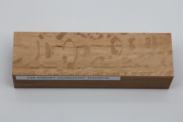 Dąb ostrolistny korkowy Holm Mediterranean Oak Cork drewno na rękojeść noża wood for knife