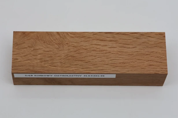 Dąb ostrolistny korkowy Holm Mediterranean Oak Cork drewno na rękojeść noża wood for knife