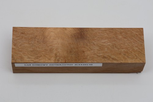 Dąb ostrolistny korkowy Holm Mediterranean Oak Cork drewno na rękojeść noża wood for knife