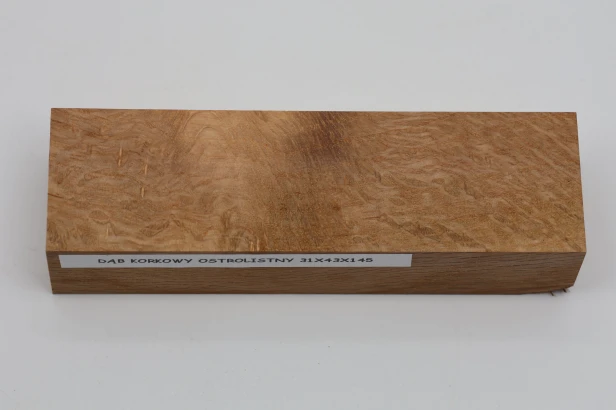 Dąb ostrolistny korkowy Holm Mediterranean Oak Cork drewno na rękojeść noża wood for knife
