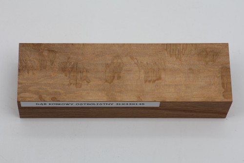 Dąb ostrolistny korkowy Holm Mediterranean Oak Cork drewno na rękojeść noża wood for knife