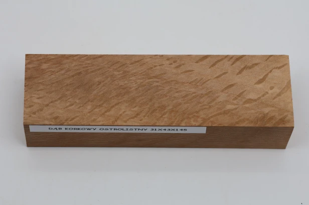 Dąb ostrolistny korkowy Holm Mediterranean Oak Cork drewno na rękojeść noża wood for knife