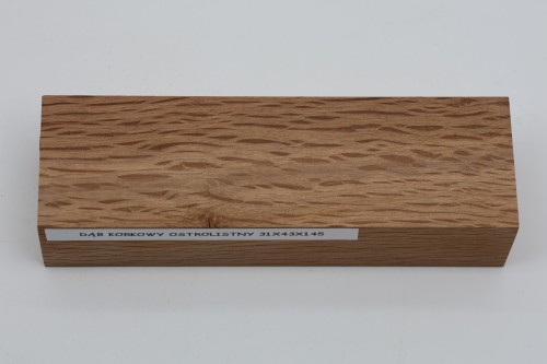 Dąb ostrolistny korkowy Holm Mediterranean Oak Cork drewno na rękojeść noża wood for knife