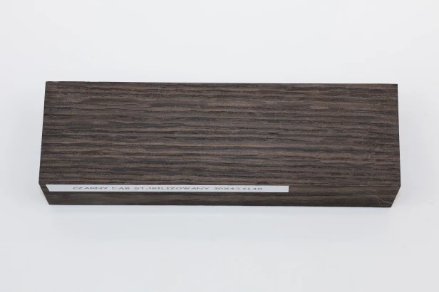 Czarny dąb Black Oak stabilizowane drewno na rękojeść noża stabilized wood for knife