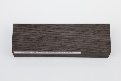 Czarny dąb Black Oak stabilizowane drewno na rękojeść noża stabilized wood for knife
