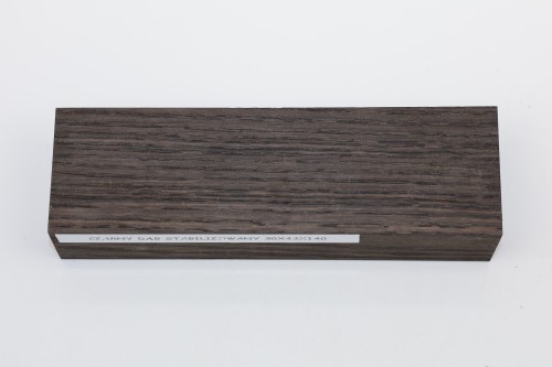 Czarny dąb Black Oak stabilizowane drewno na rękojeść noża stabilized wood for knife