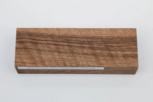 Orzech włoski fala Flame Walnut Wood stabilizowane drewno na rękojeść noża stabilized wood for knife