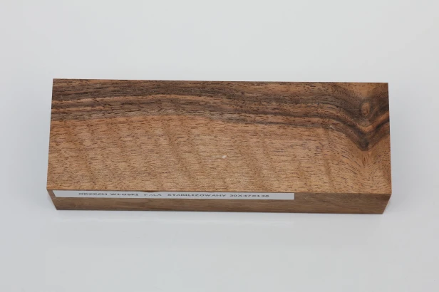 Orzech włoski fala Flame Walnut Wood stabilizowane drewno na rękojeść noża stabilized wood for knife